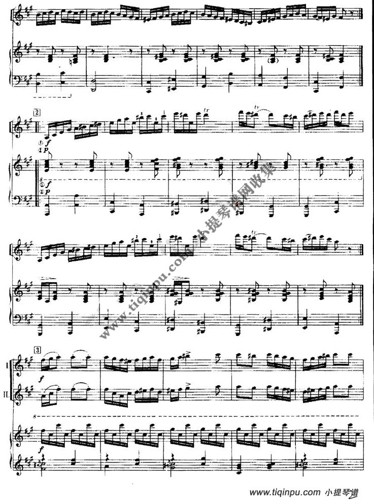 小提琴曲谱:罗马尼亚民间乐曲《春天》钢琴伴奏