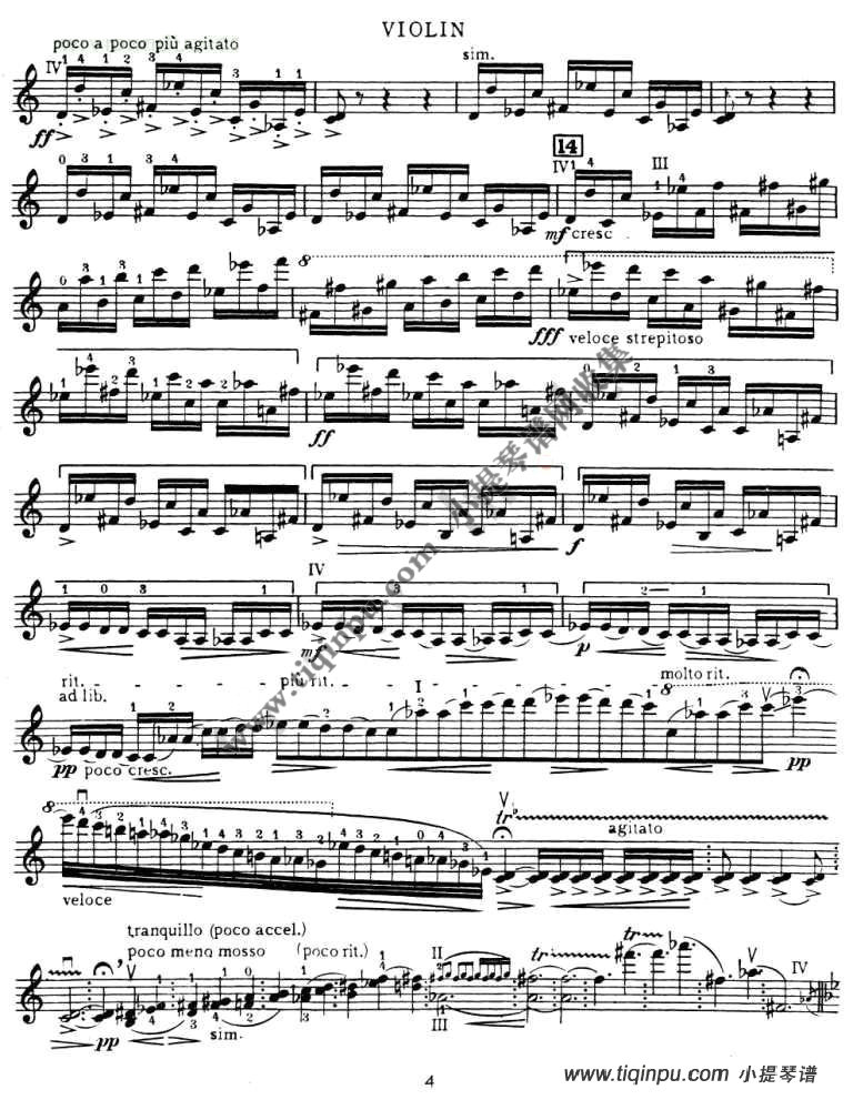 小提琴曲谱:WALTON沃尔顿《CONCERTO FOR VIOLIN AND ORCHESTRA》
